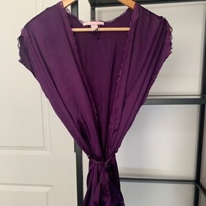 Victoria’s Secret Plum Silk Robe